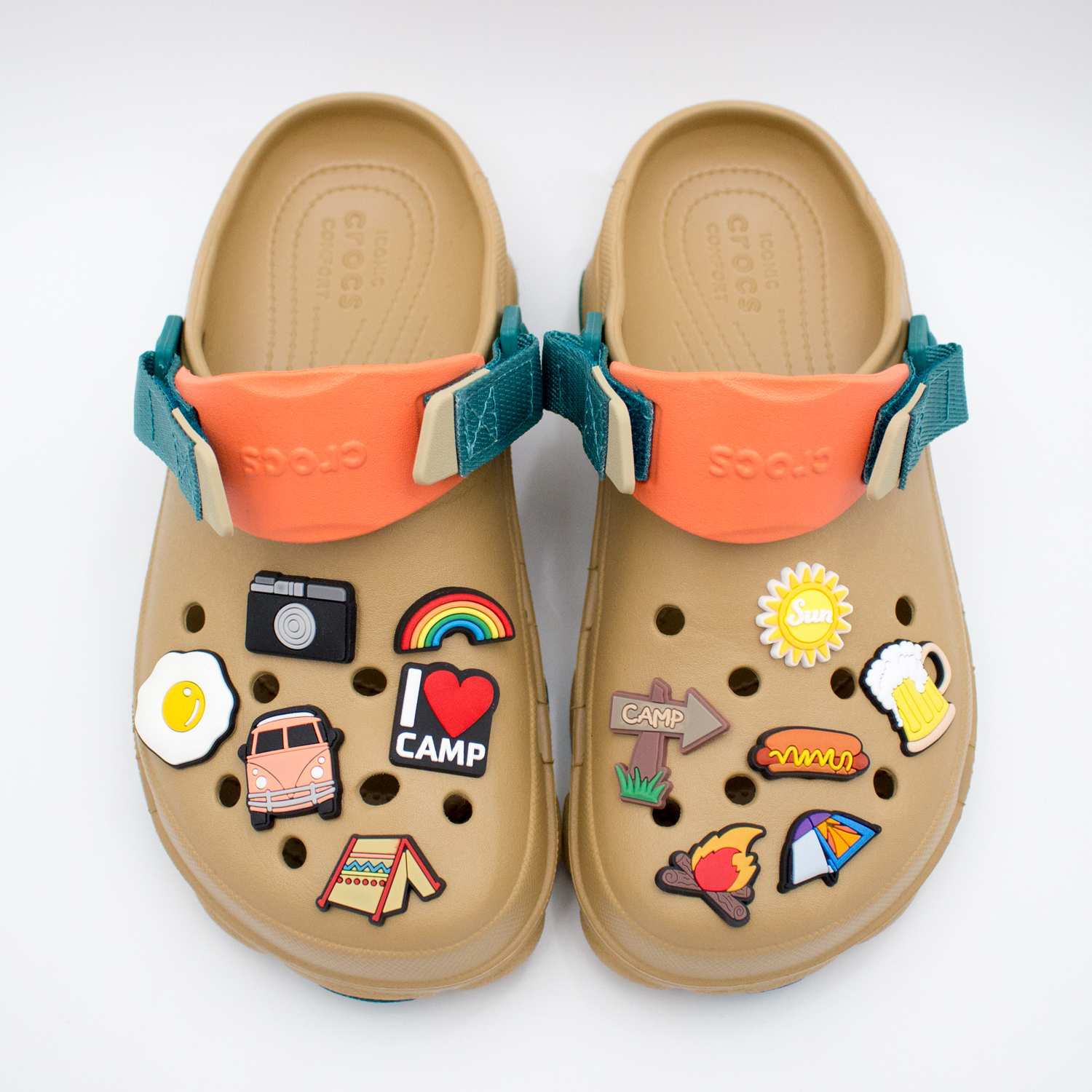 크록스 캠핑 지비츠 등산 여행 백패킹 LED 세트