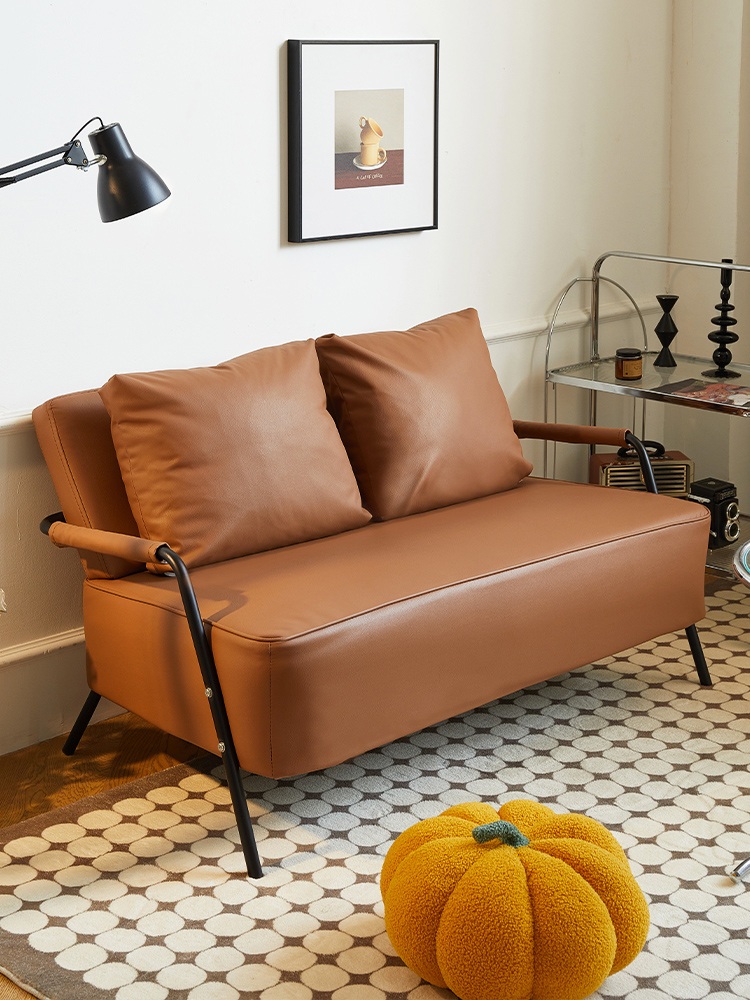 2인용 미니 쇼파 방수 패브릭 소형 거실 대기 의자 원룸 - 상품 이미지
