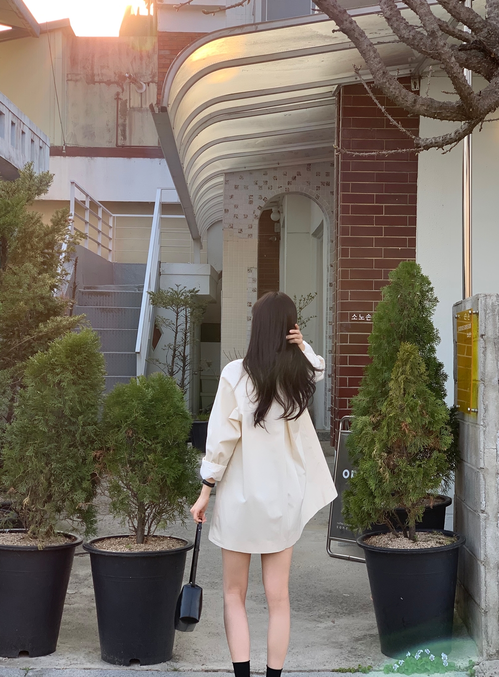 코스 하프 트렌치 코트 자켓 상세 이미지 36
