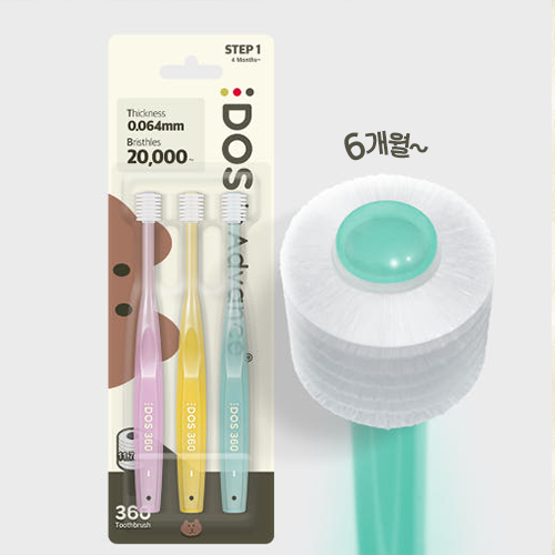 미세플라스틱안전 6개월 아기 칫솔 우식증 치석 360 칫솔 교체 3입 이미지 8