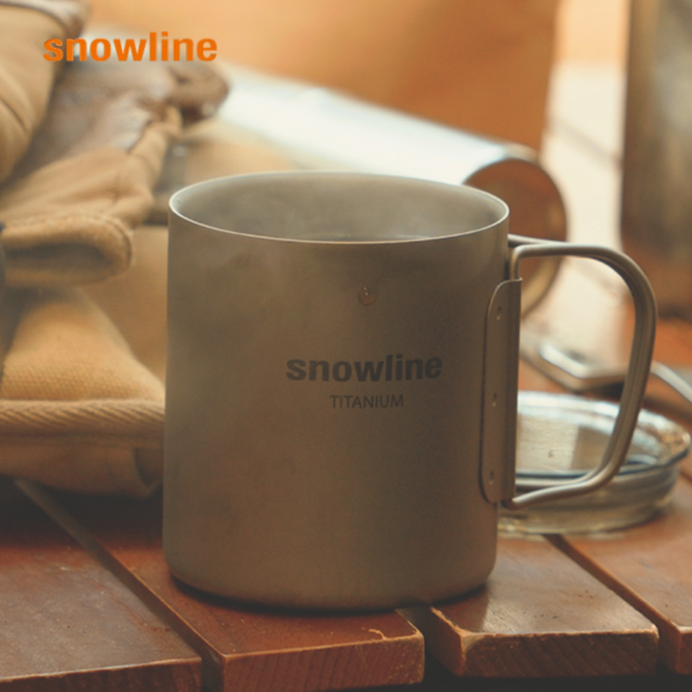 스노우라인 티타늄 더블월 머그컵 300ml 캠핑 백패킹 컵