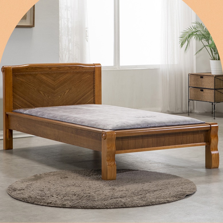 명품 원목 흙침대 1인용 황토 흙침대 온열 온돌