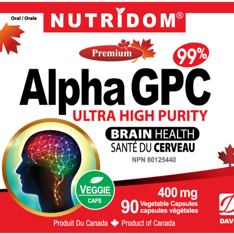 뉴트리돔 순도 99% 알파 지피시 GPC 콜린 알포세레이트 400mg 90캡슐, 1개 이미지 8