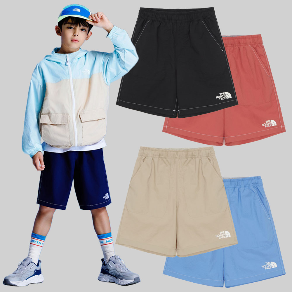 노스페이스키즈 반바지 아기 유아 여름 우븐 팬츠 NS6NR04S