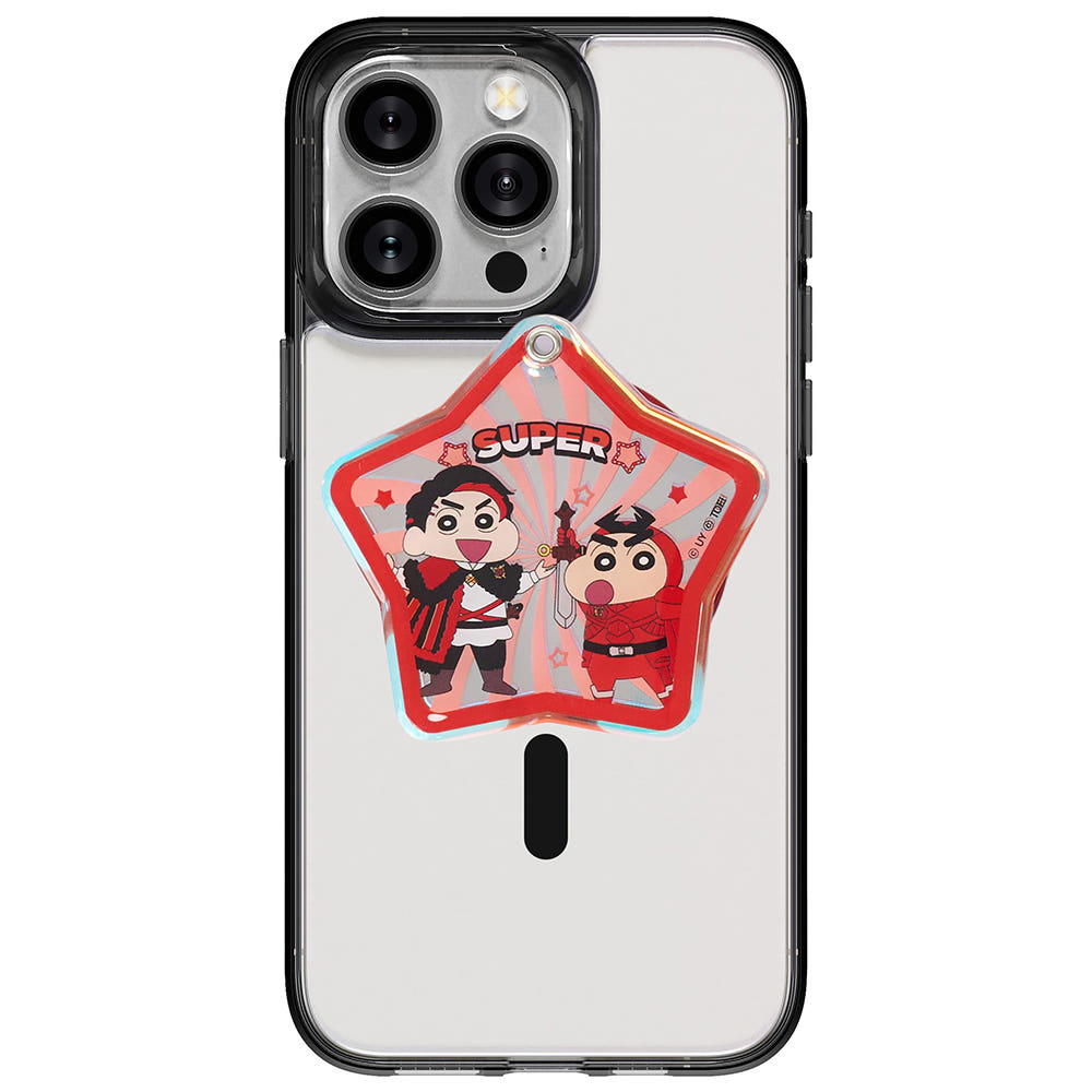 짱구X파워 히든 레드 미러 모션 맥세이프 그립톡 스마트톡 - 상세 이미지 3