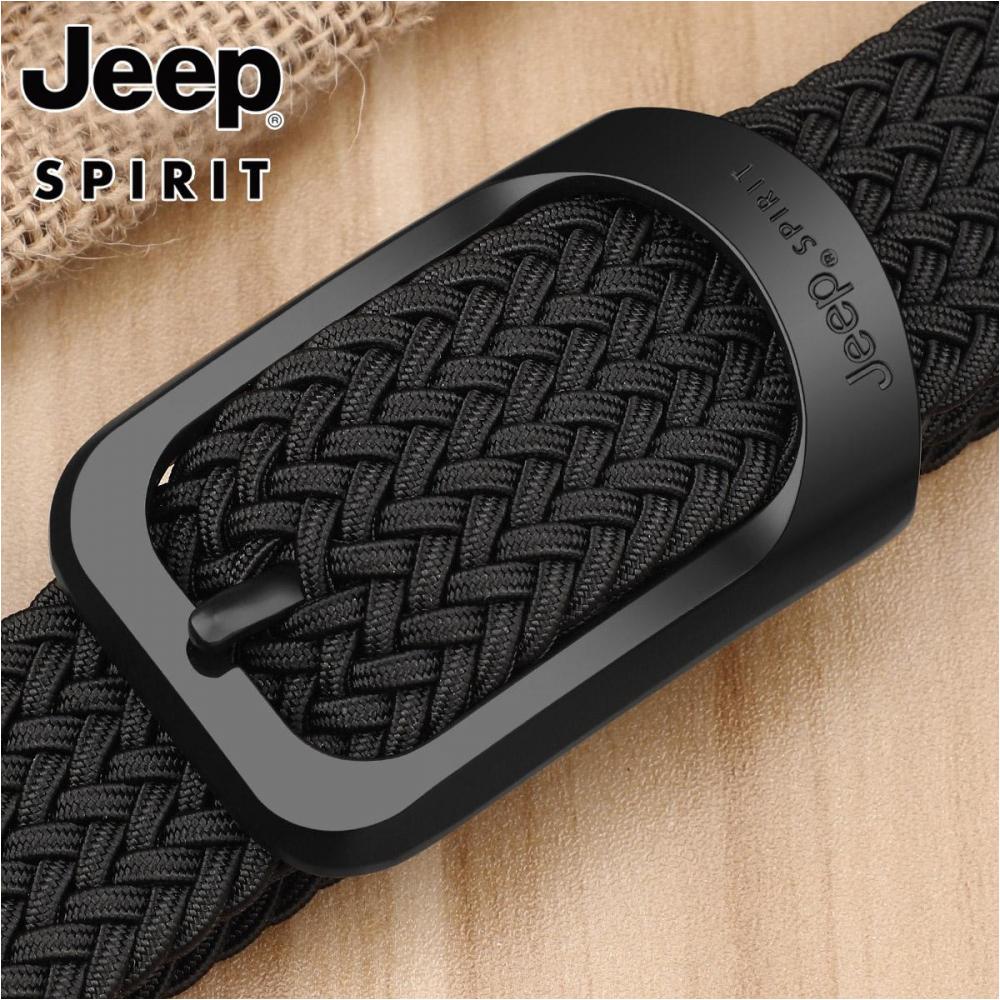 Jeep 남성 전술 벨트 130CM 빅사이즈 캔버스 펀칭 없는 여름 벨트 청바지 캐주얼 - 상품 이미지