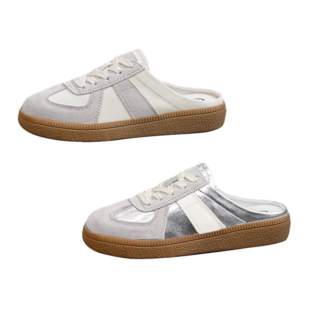 여성 뮬 슬리퍼 여름 샌들 통굽 블로퍼 스니커즈