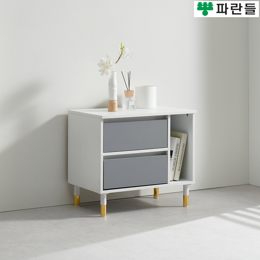 파란들가구 반하나 600 편수2단서랍 거실장 거실수납장