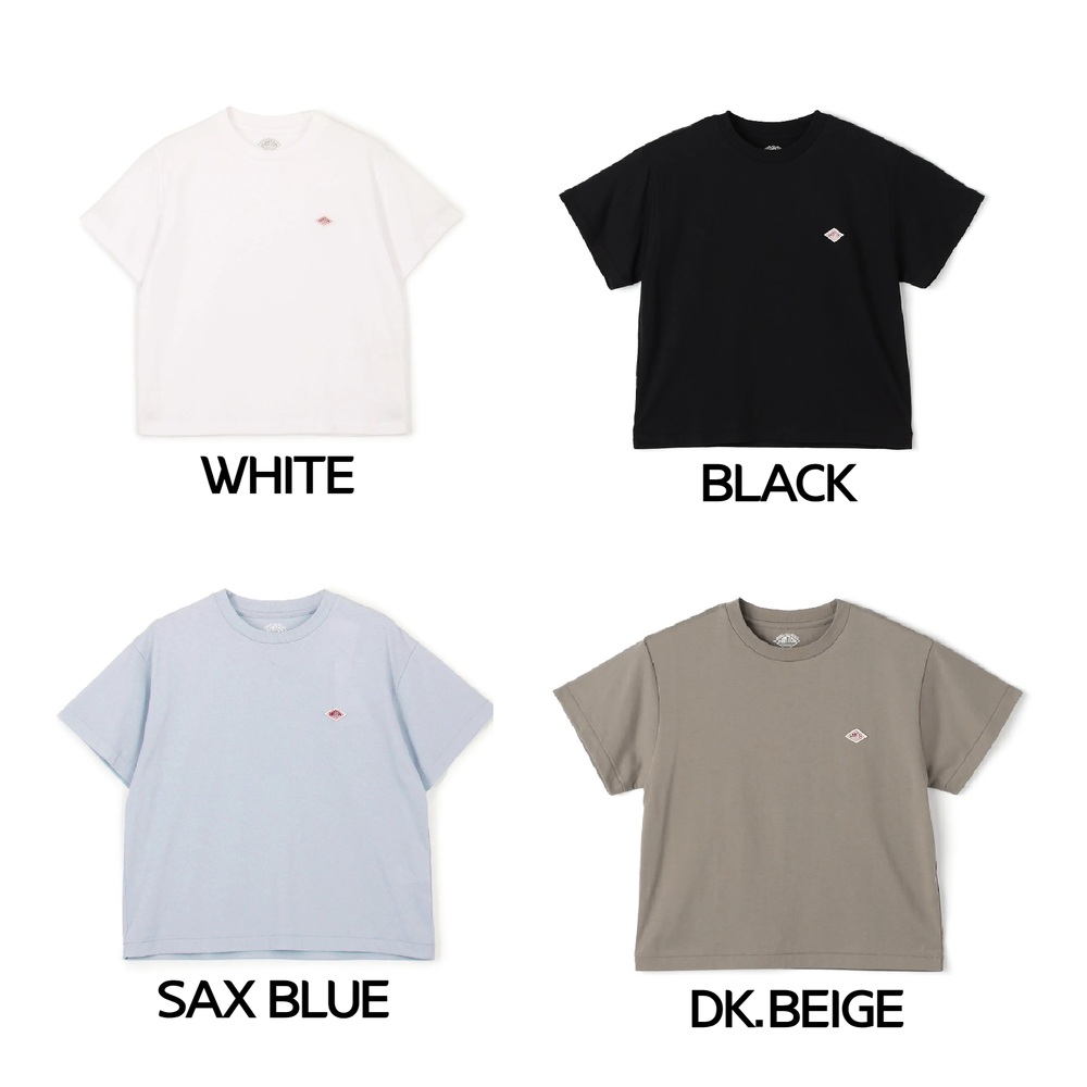 단톤 여성 세미크롭 반팔 티셔츠 DT-C0408CVT M SAX BLUE - 상세 이미지 4