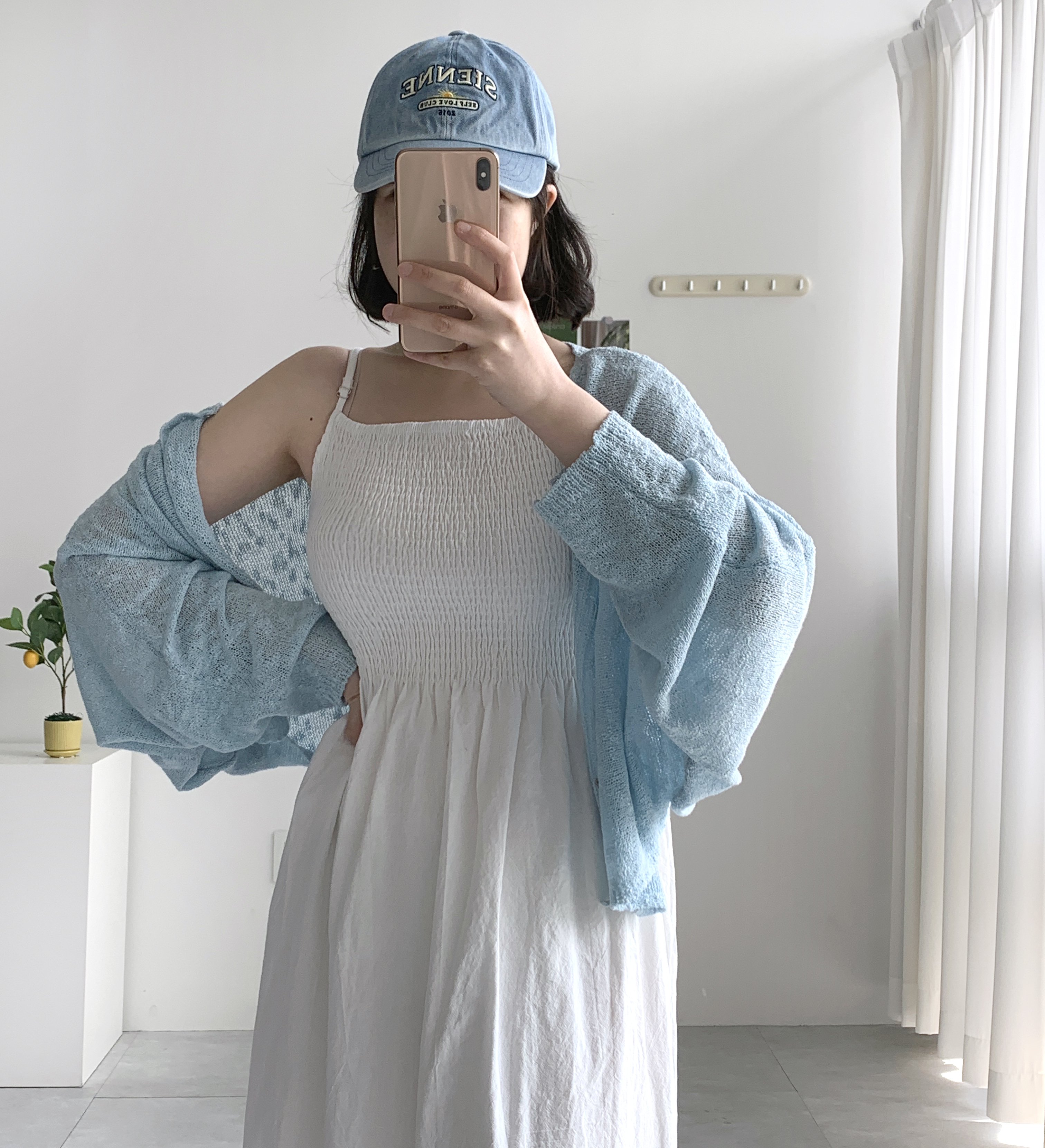 볼레로가디건 여름가디건 하늘색 빅사이즈가디건 살안타템 이미지 7