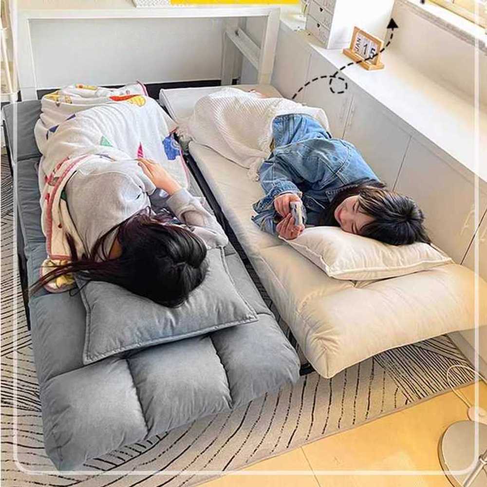 접이식 보호자 침대 병실 보조 간호용 체어 등받이 55CM 패브릭 - 상세 이미지 2