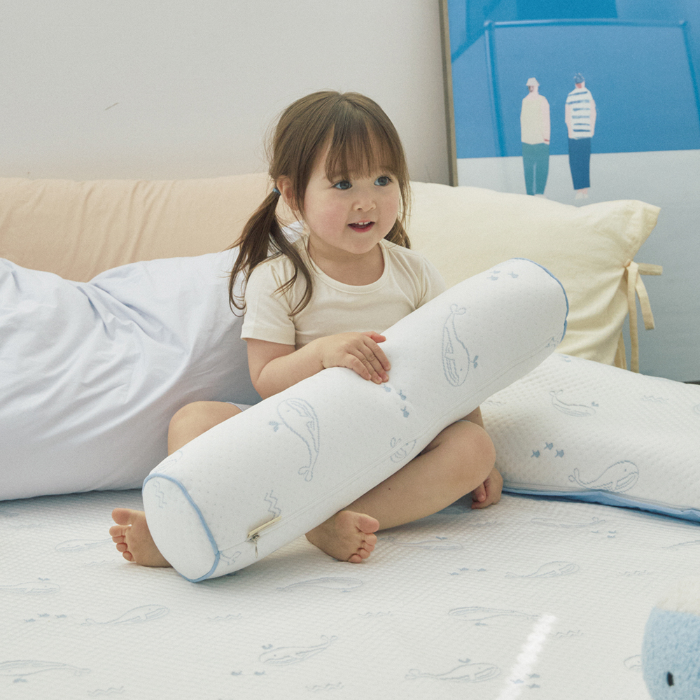 베베데코 히말라야 듀라론 냉감 아기 롱쿠션 유아 바디필로우 럭키래빗 세트 12x60