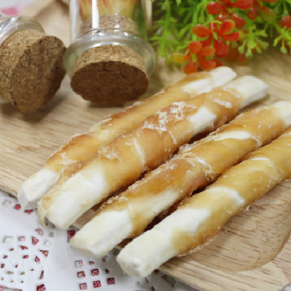 대용량 강아지 사사미 간식 헬로도기 리얼 훈제 닭고기 치킨 비스켓, 300g, 1개 - 상세 이미지 2