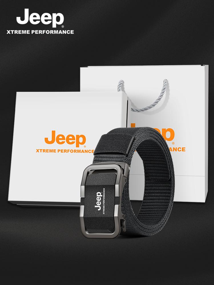 JEEP 남성 캔버스 벨트 120cm 자동 버클 전술 캐주얼 청바지 스포츠 - 상세 이미지 4