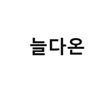 늘다온 Neuldaon 스토어 로고