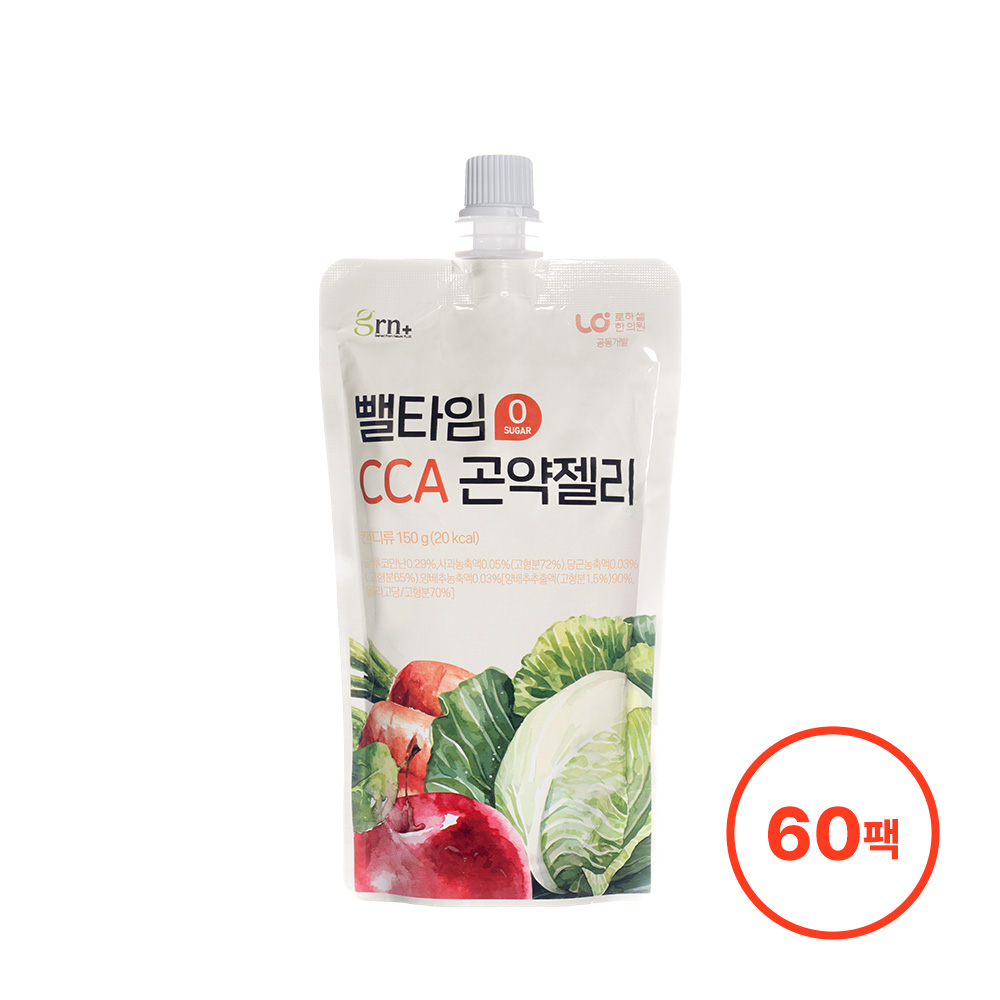 GRN 뺄타임 CCA 곤약젤리 60팩 제로슈가 - 상품 이미지