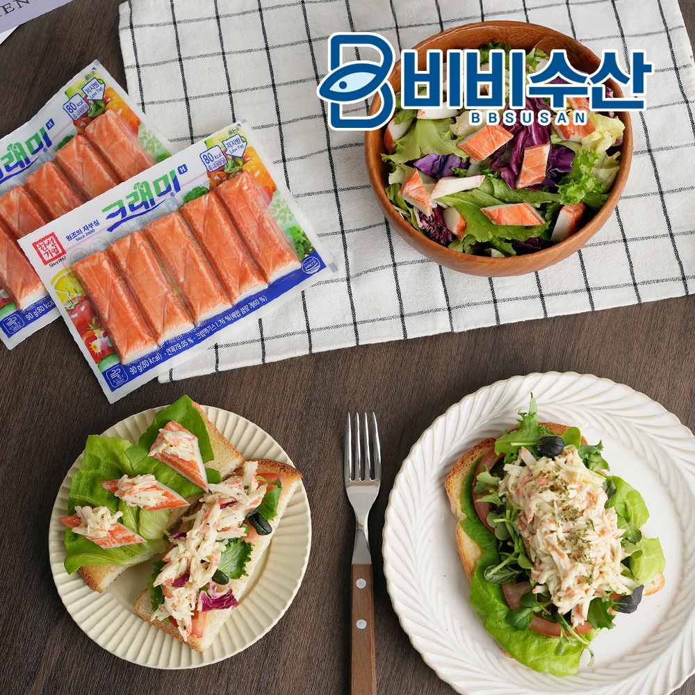 한성기업 크래미 90g 15개 게살 몬스터크랩 이미지 2