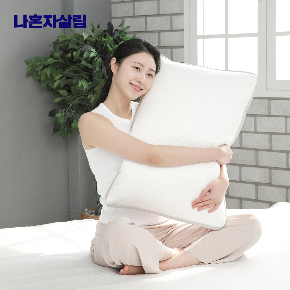 나혼자살림 프리미엄 크리스탈 냉감베개커버 5중직 - 상품 이미지