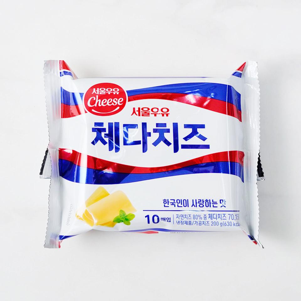 메가마트 서울우유 체다 슬라이스 치즈 180g - 메인 이미지
