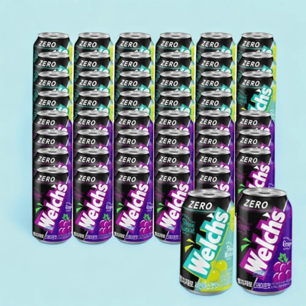 웰치스 제로 샤인머스켓 355ml 24캔+ 포도 355ml 24캔 : 현대공판장