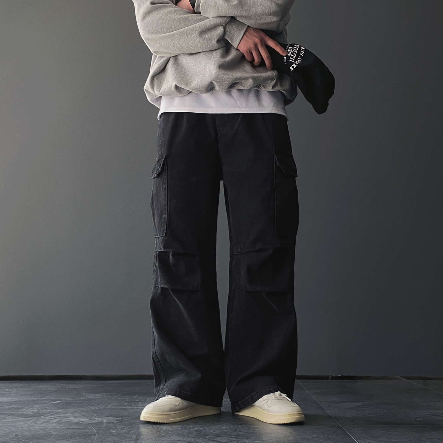 더블니팬츠 워크팬츠 건빵바지 면바지 - 상세 이미지 2