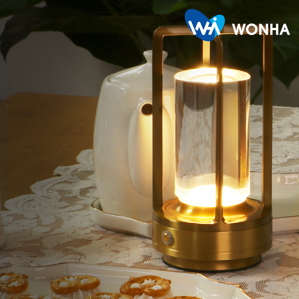 LED스탠드 트루몬 삼색변환 2W 골드 독서등 책상 조명 거실등 무드등