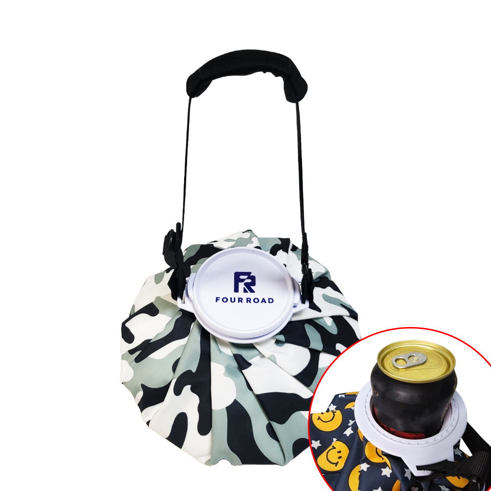 포로드 대형 대용량 골프 얼음주머니 냉온찜질팩 손잡이 입구큰 골프장 아이스팩 물주머니 화이트스타