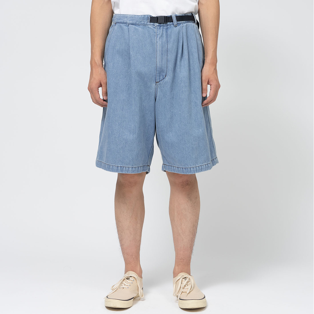 노스페이스퍼플라벨 데님 턱 필드 쇼츠 나나미카 25SS 남자 청반바지 N25SD098 - 상세 이미지 3