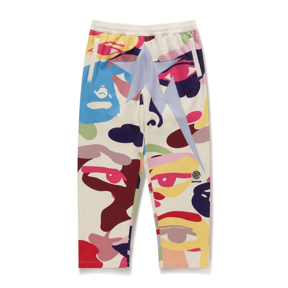 베이프 X KIDSUPER 바지 PATCHWORK TRACKPANTS 4월 신상 1L23-152-906 - 상품 이미지