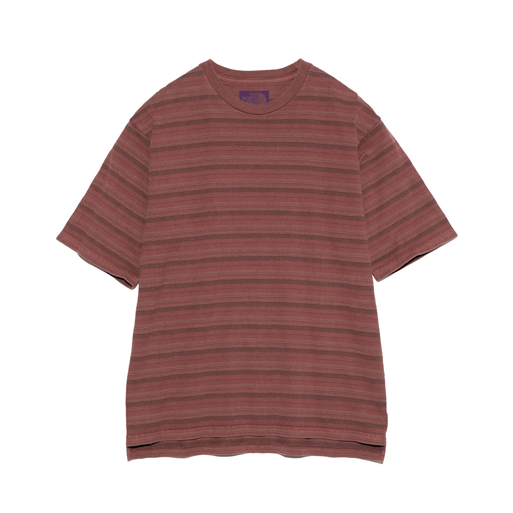 노스페이스퍼플라벨 자카드 필 티셔츠 나나미카 25SS 남녀공용 N25SH057 - 상품 이미지