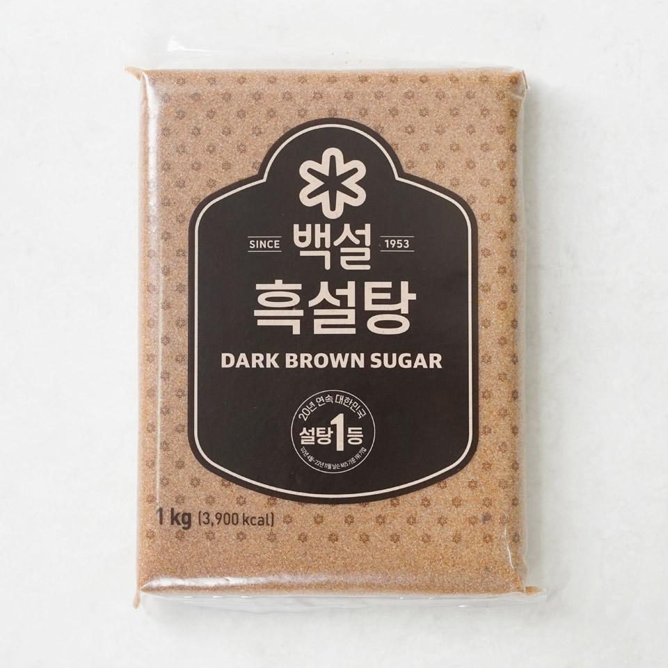 메가마트 CJ 백설 흑설탕 1kg