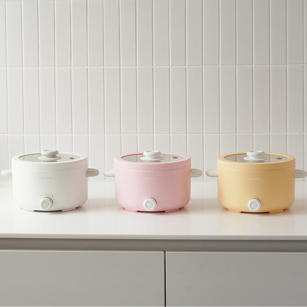 단미 마카롱쿠커 멀티쿠커 라면포트 여행용 캠핑용 샤브샤브 전기냄비 2L