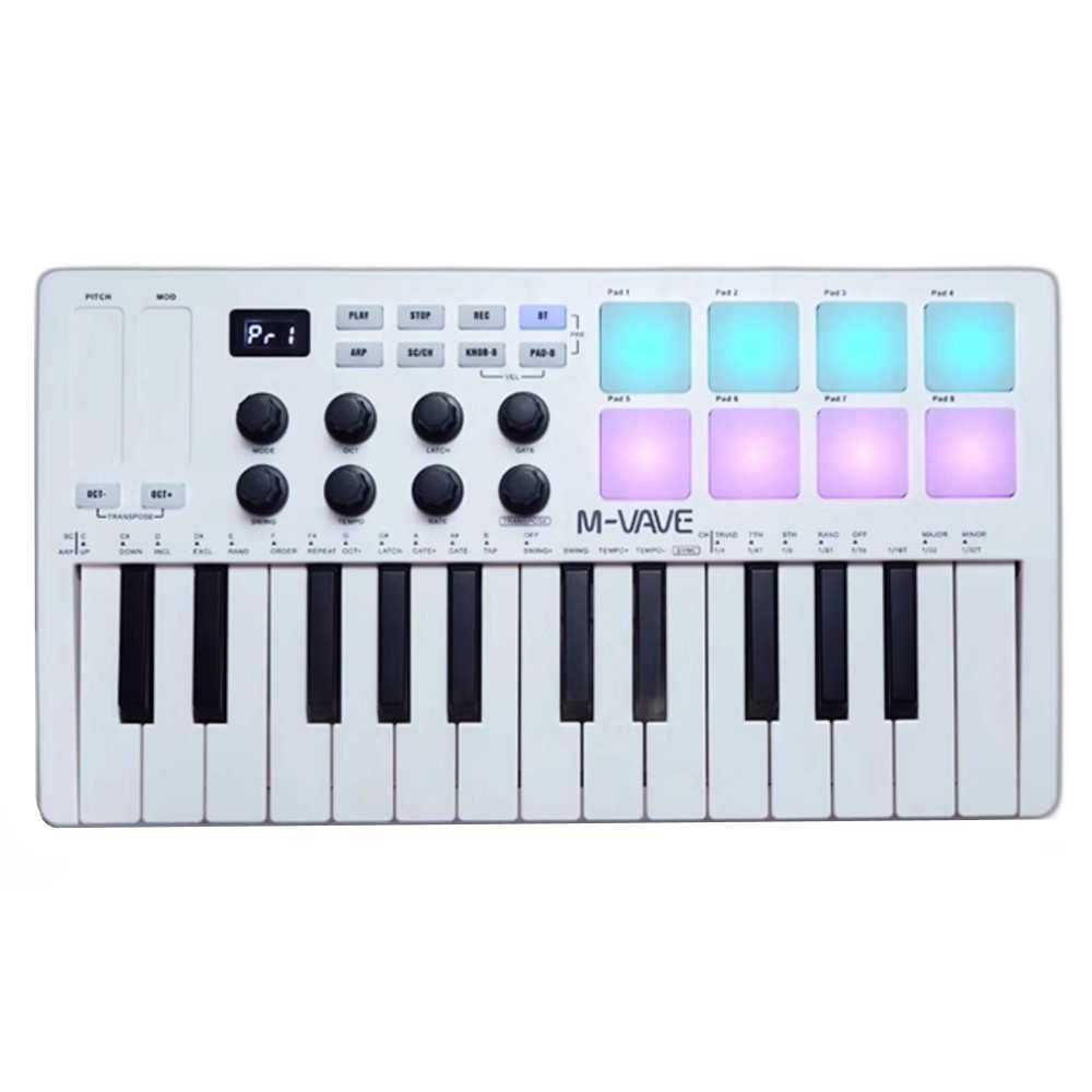 미디 키보드 25키 MIDI 마스터 건반 음악 미니 피아노 - 상품 이미지