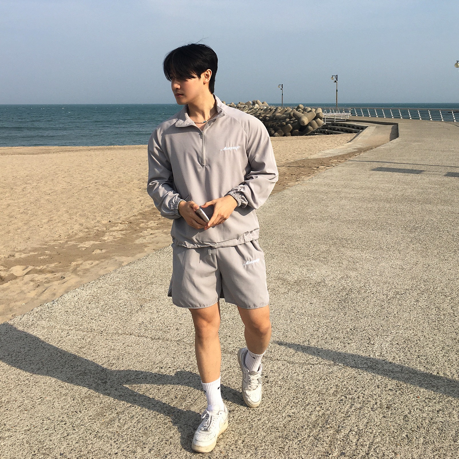 남자트레이닝세트 러닝복 남성트레이닝셋업 이미지 6