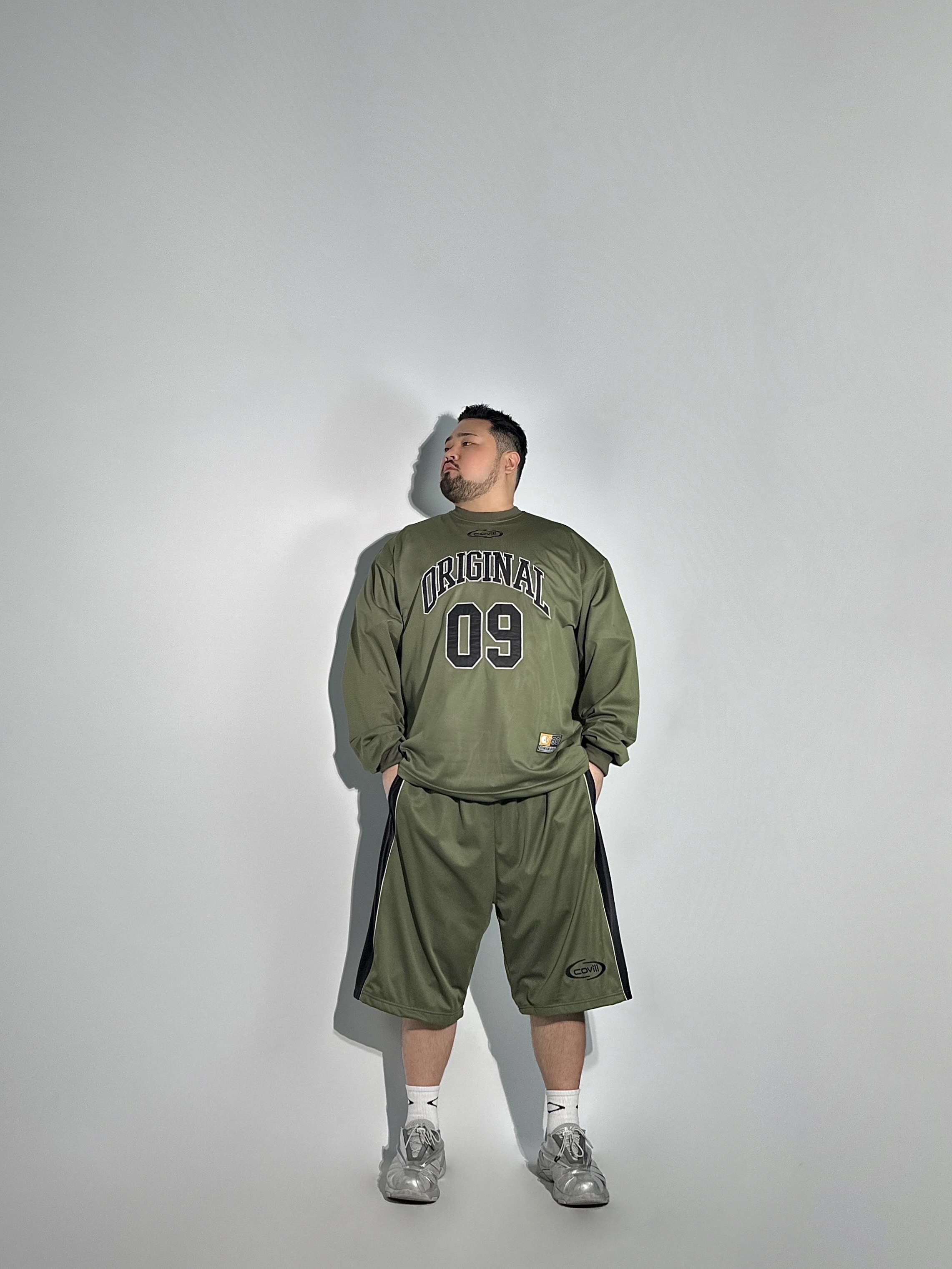 SET) No.09 오리지널 매쉬 저지 셋업 4COLOR 빅사이즈 짐웨어 오버핏 에이오알닷 - 상세 이미지 2