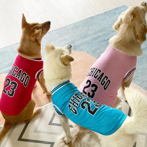 대형견옷 강아지여름옷 농구 나시 실내복 잠옷 중형견옷 레드 솔직 후기 | 실제 사용자 리뷰 총정리 - 상품 이미지 1