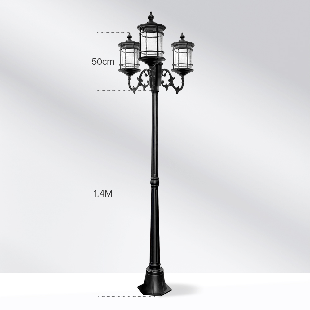 전기조명 가로등 엔틱 볼라드등 마당 정원 LED 공원 설치 조명 문주 잔디 기둥 1.4m - 상세 이미지 4