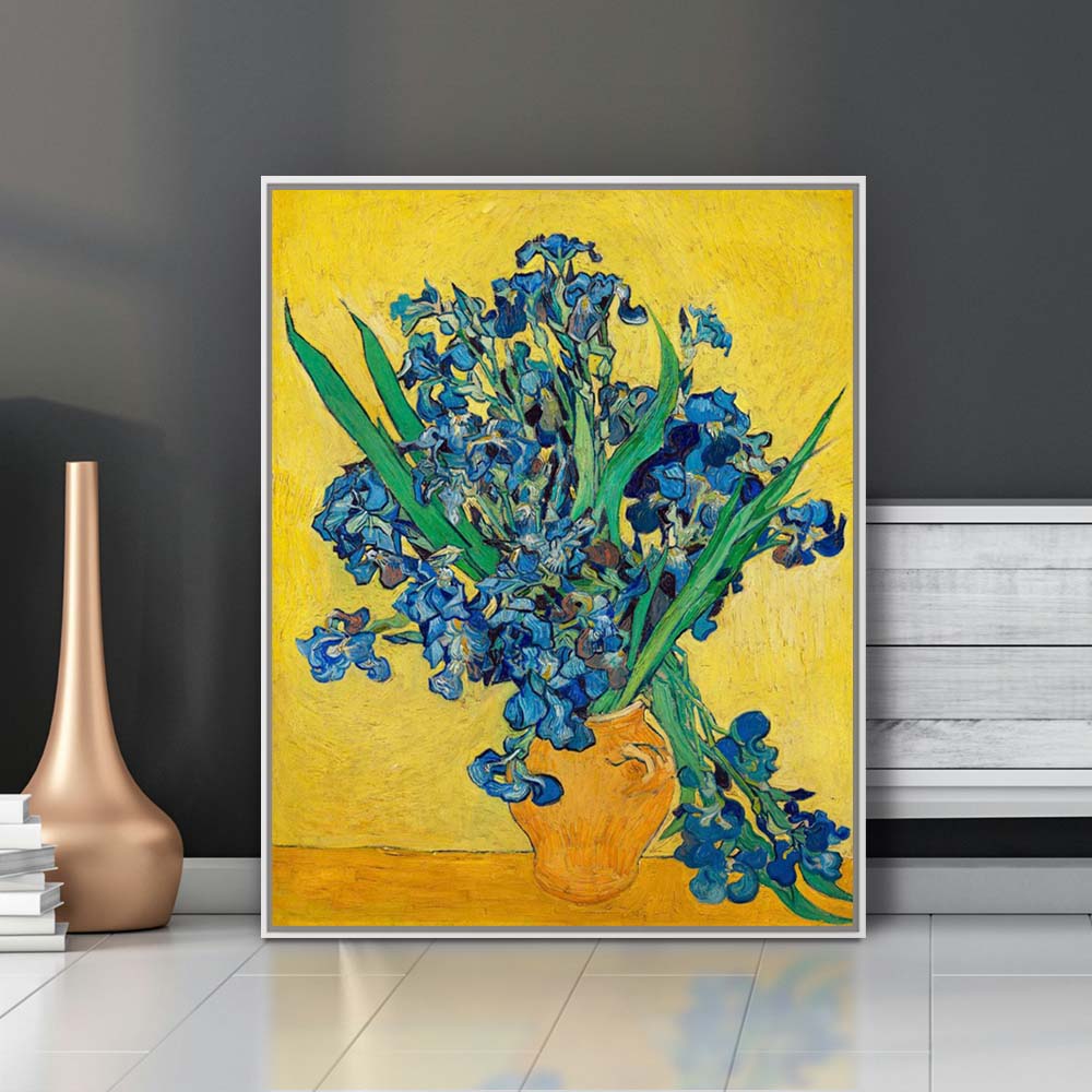 빈센트 반 고흐 붓꽃 62 x 78cm 명화 꽃 그림 거실 침실 벽 인테리어캔버스 띄움 액자 - 상세 이미지 3