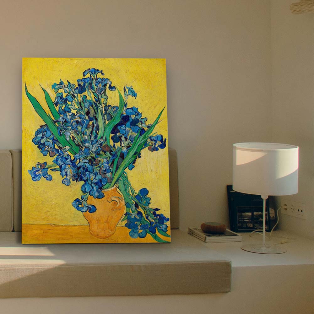 빈센트 반 고흐 붓꽃 62 x 78cm 명화 꽃 그림 거실 침실 벽 인테리어캔버스 띄움 액자 - 상품 이미지