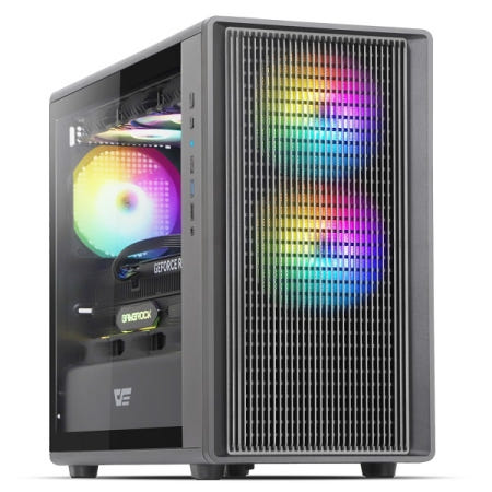 DarkFlash DARKFLASH DB460M MESH RGB 블랙 (미니타워)