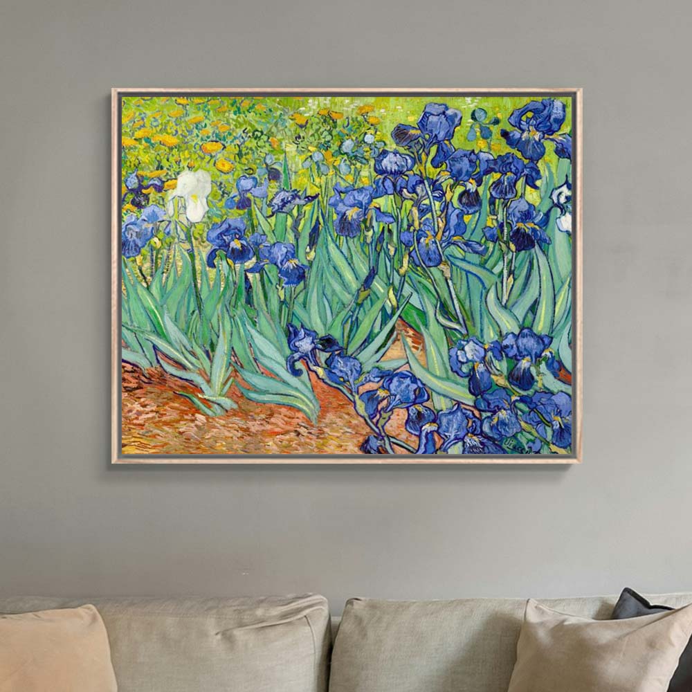 빈센트 반 고흐 붓꽃 62 x 78cm 명화 꽃 거실 벽인테리어 그림 캔버스 띄움 액자 - 상세 이미지 2