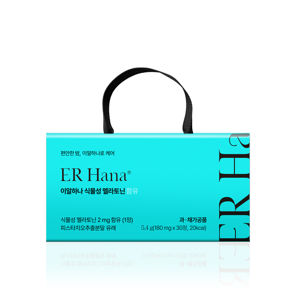 이알하나 식물성 멜라토닌 2mg 함유 피스타치오 180mg x 30정 1세트 이미지 2