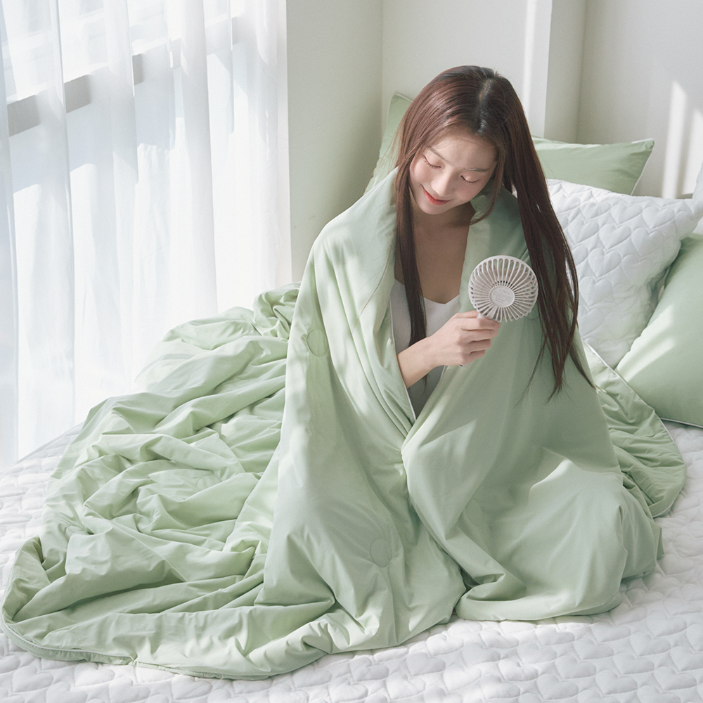 히말라야 쿨링 냉감이불 부드러운 시원한 실키스노우 여름 차렵이불 SS 150x200cm