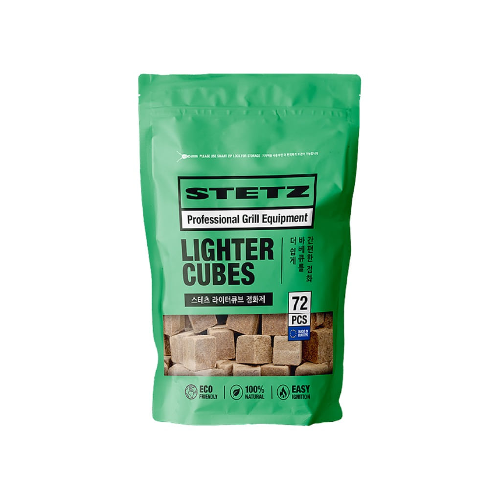 스테츠 라이터큐브 72개입 캠핑 바베큐 화로대 장작 숯 점화제 착화제 고체연료 불쏘시개