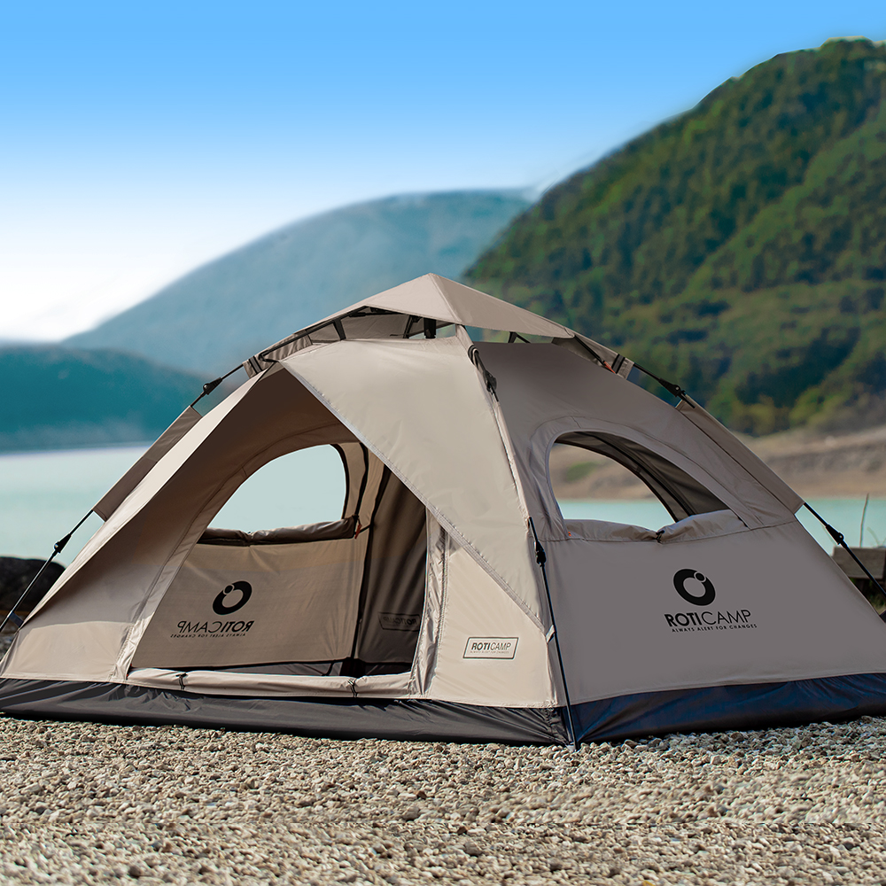 로티캠프 원터치 텐트 그늘막 캠핑 감성 비치 나들이 COM2