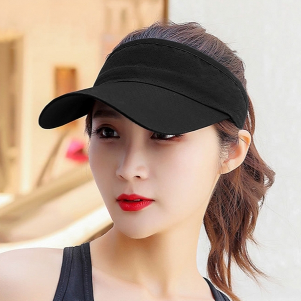 메쉬 스포츠선캡 여름 썬캡 썬바이저 테니스 골프 러닝모자 - 상품 이미지