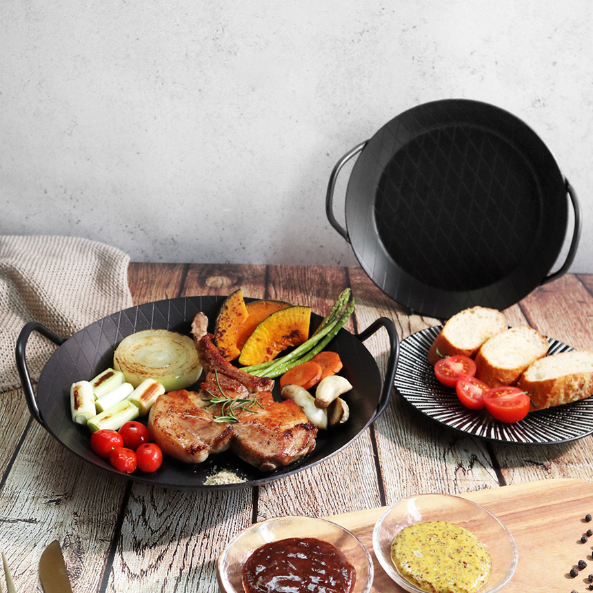 통주물팬 보나토 무쇠 빠에야팬 28cm 이미지 8