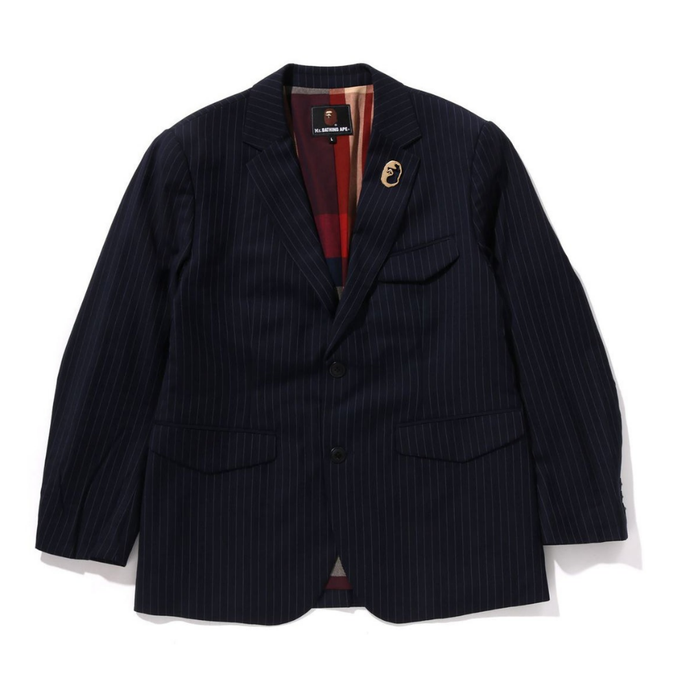 베이프 자켓 STRIPE BLAZER 4월 신상 7L30-140-310 - 메인 이미지