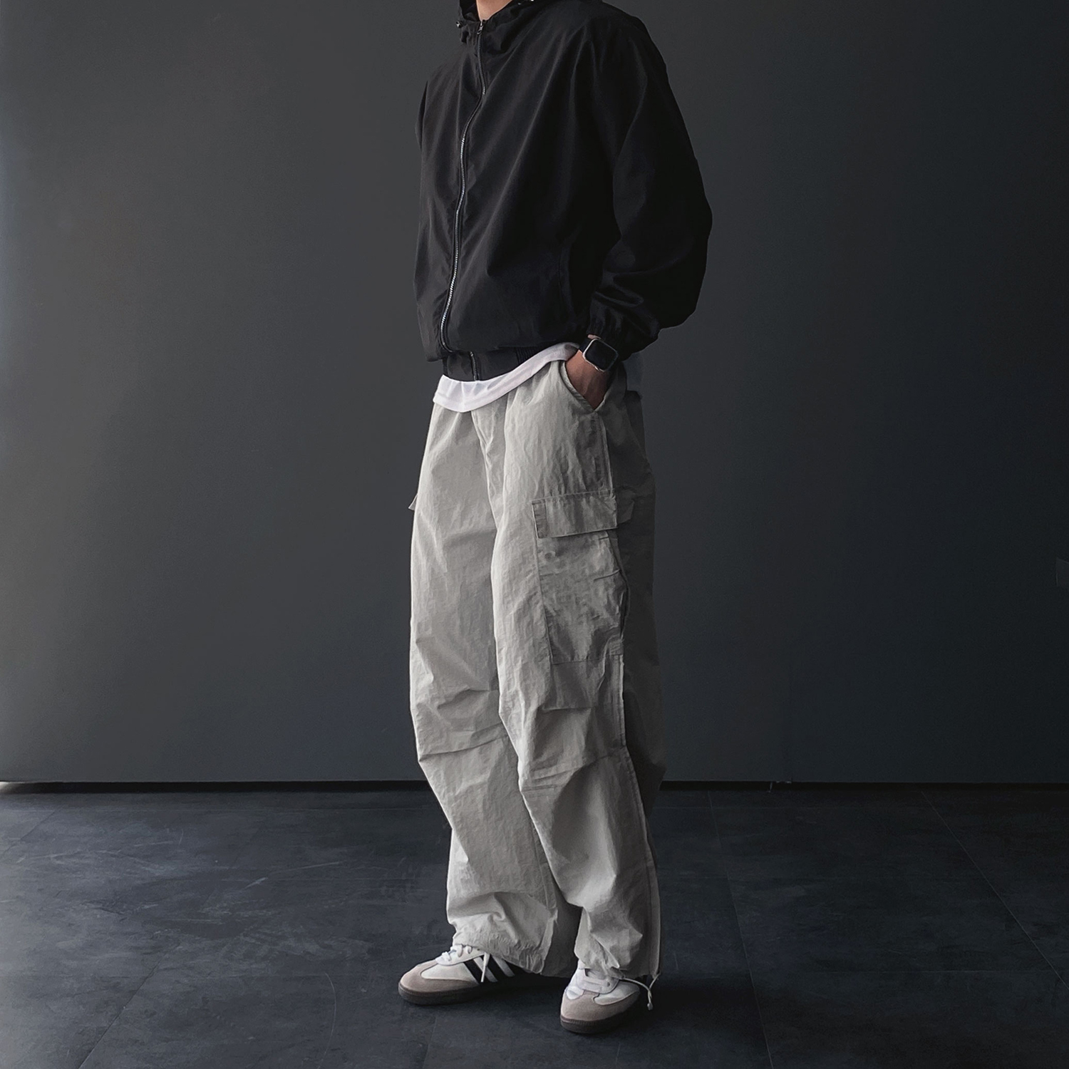 파라슈트팬츠 나일론카고팬츠 벌룬팬츠 건빵바지 - 상세 이미지 3