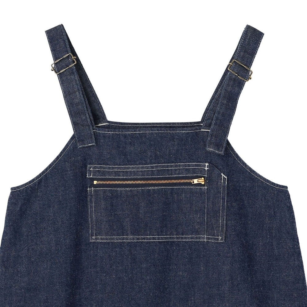 단톤 여성 데님 멜빵치마 청치마 점프스커트 DT-F0009KDM BLACK DENIM 이미지 6